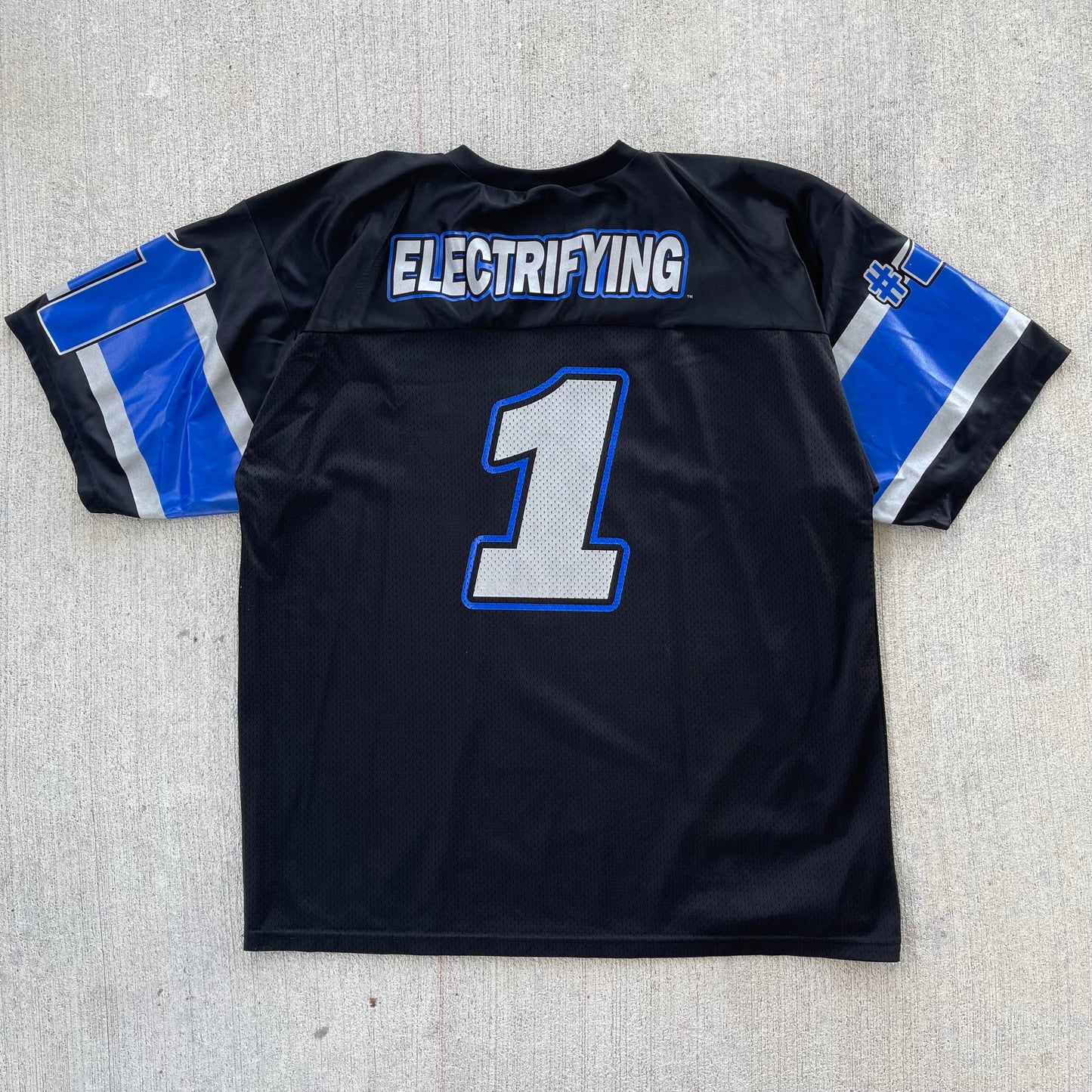 (XL) 90s WWE 'The Rock' Electrifying Football Jersey