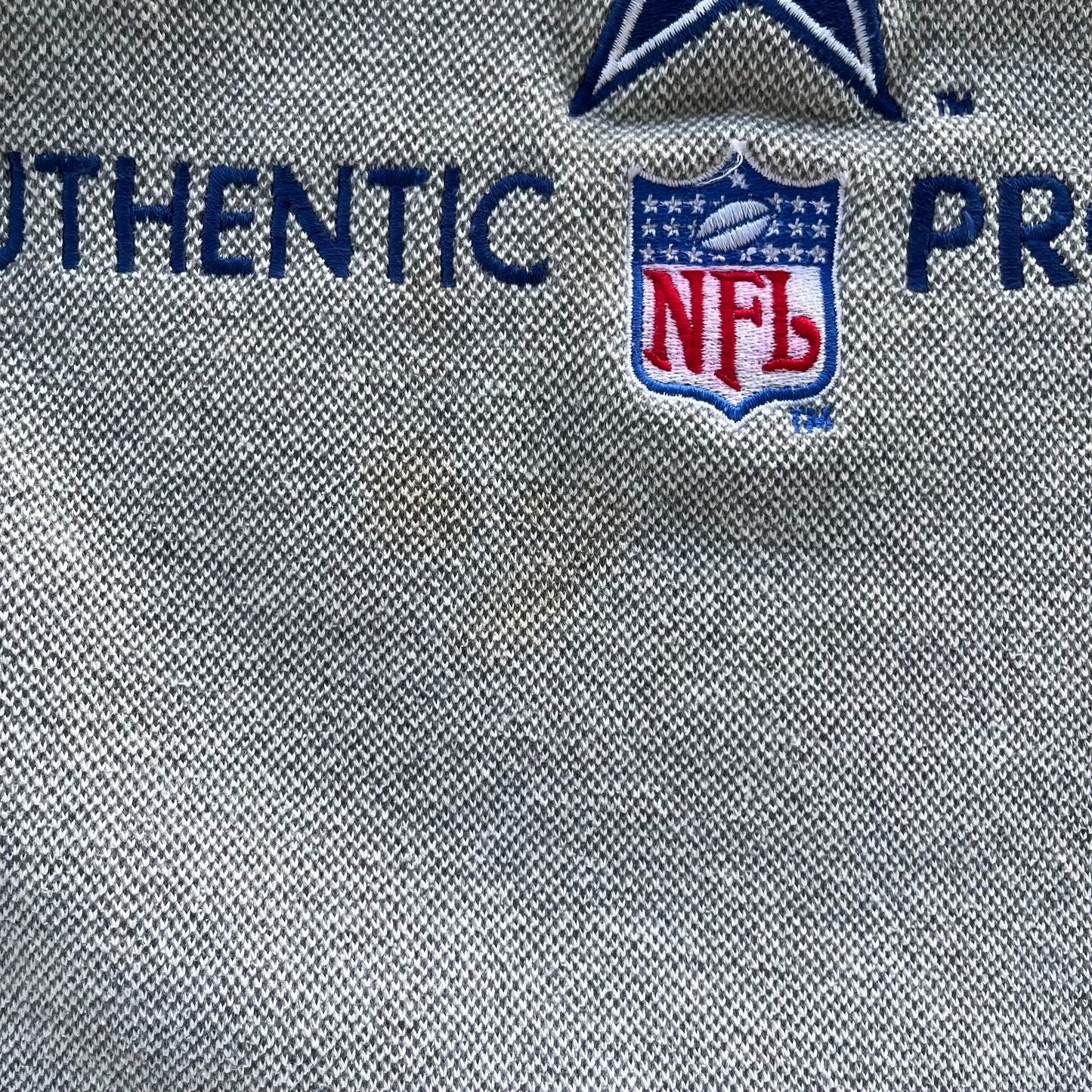 (L) 90s Dallas Cowboys Waffle Knit Crewneck