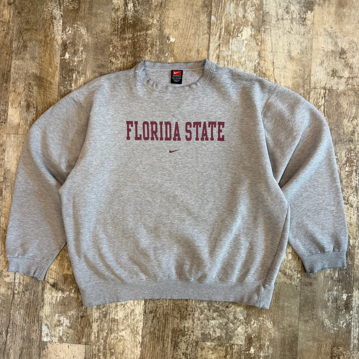 (2XL) Vintage 1990s Florida State Nike Center Swoosh Crewneck