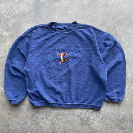 (XL) Vintage Tigger Embroidered Corduroy Crewneck