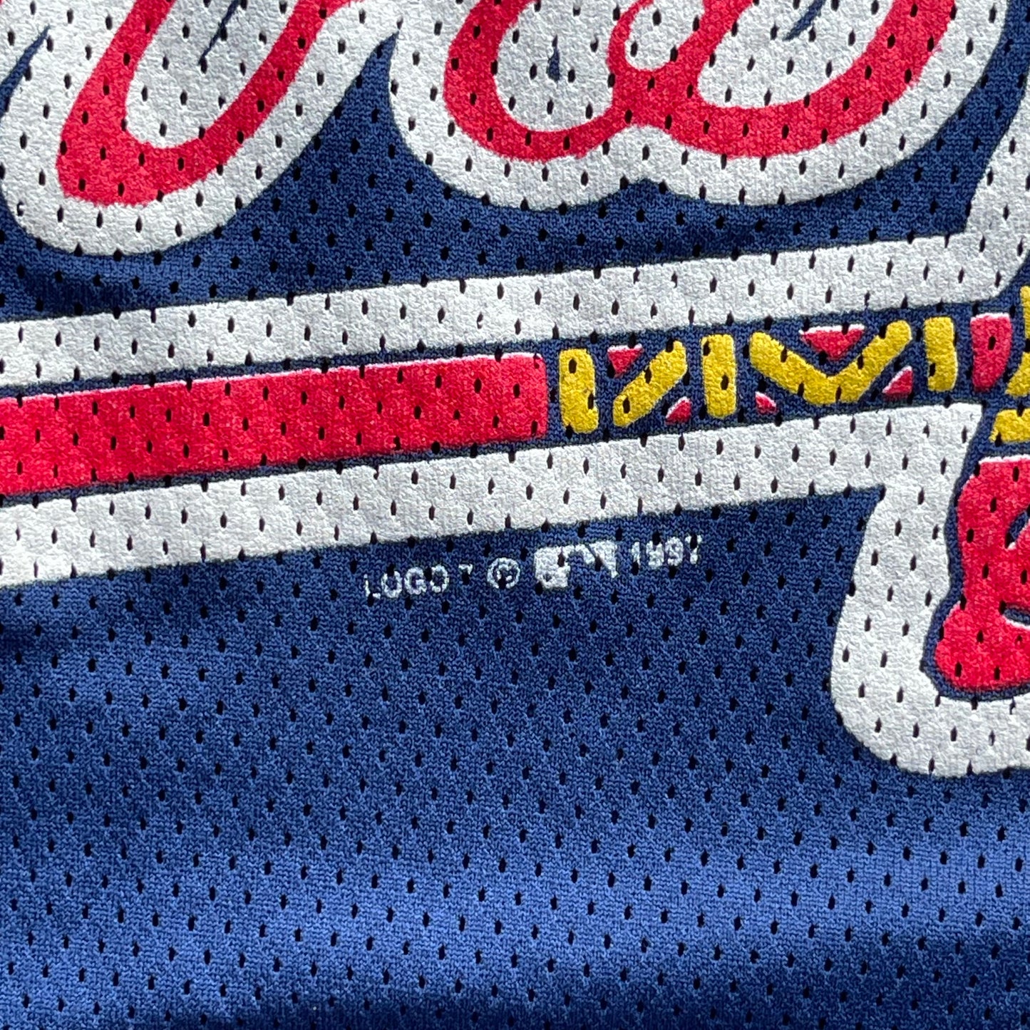 (L/XL) 1997 Atlanta Braves MLB Graphic Jersey Tee