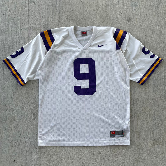 (L) 90s LSU Nike Mesh Football Jersey