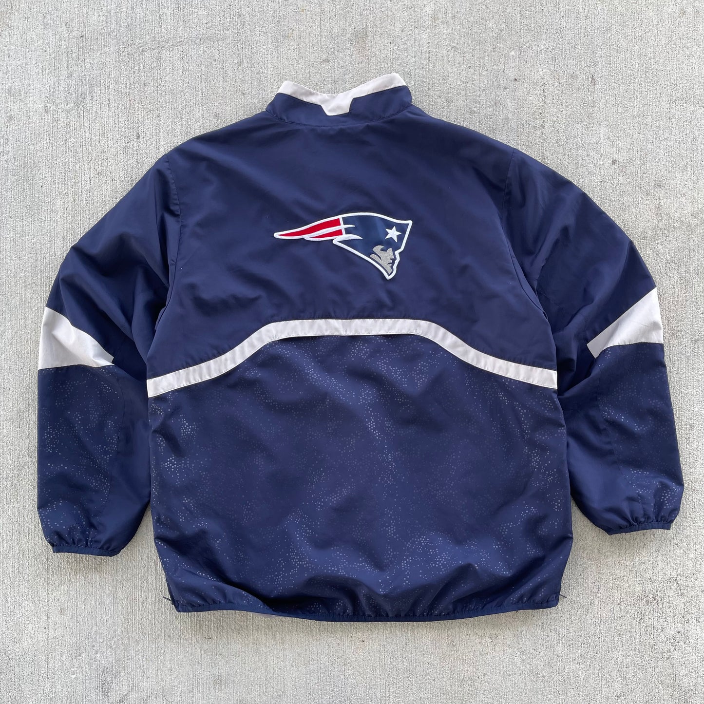 (XL) 00s New England Patriots Quarter Zip Pullover