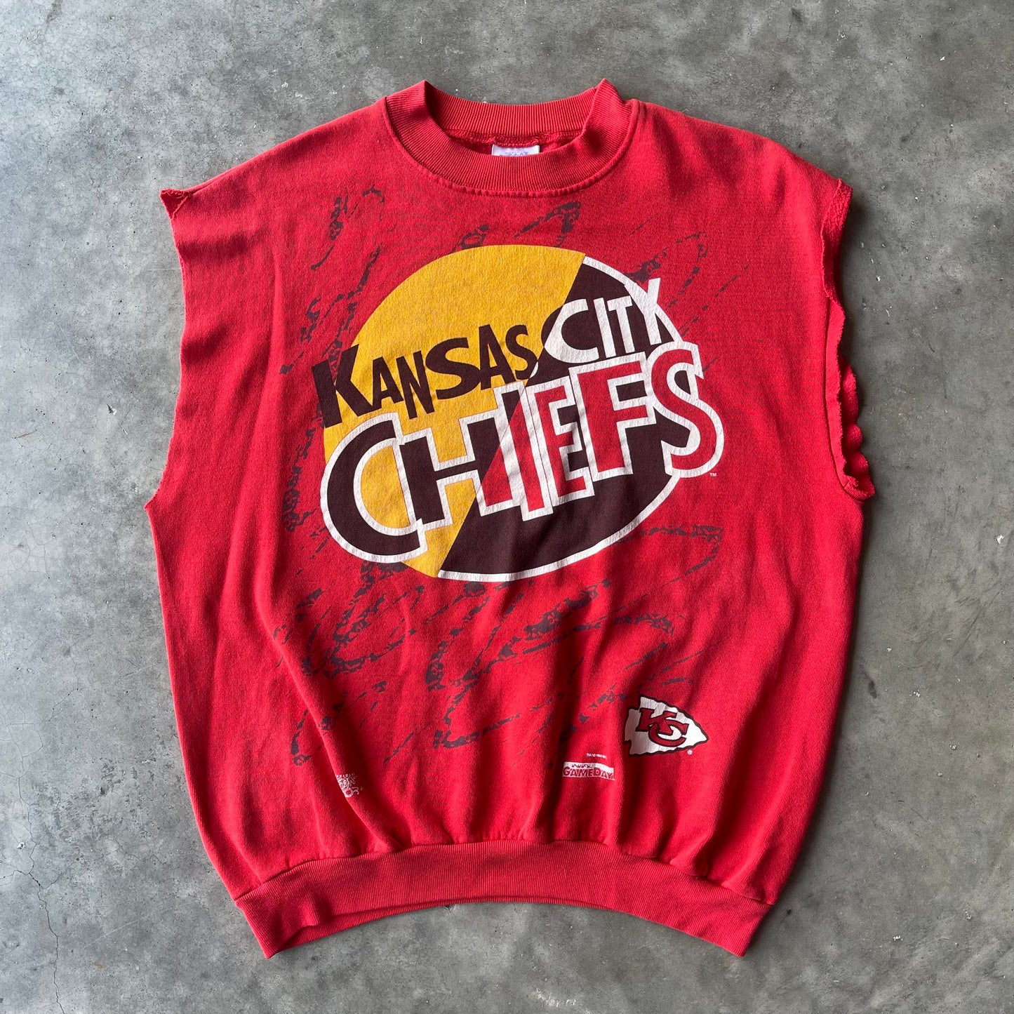 (L) '92 Kansas City Chiefs NFL Sleeveless Crewneck
