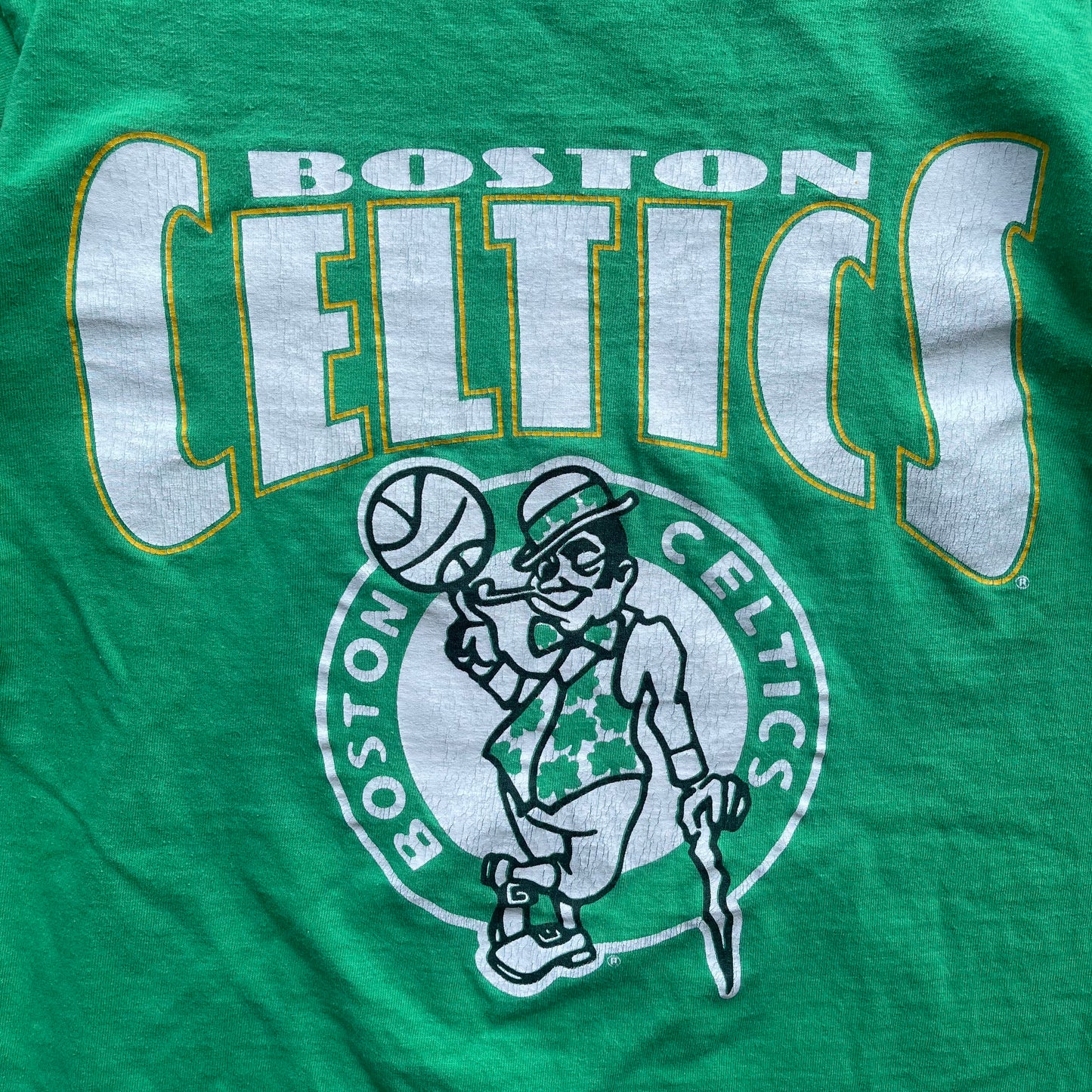 (S) 90s Boston Celtics Nutmeg Graphic Tee