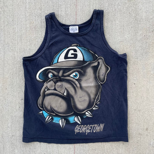 (S) 90s Georgetown University Bulldogs Tank Tee