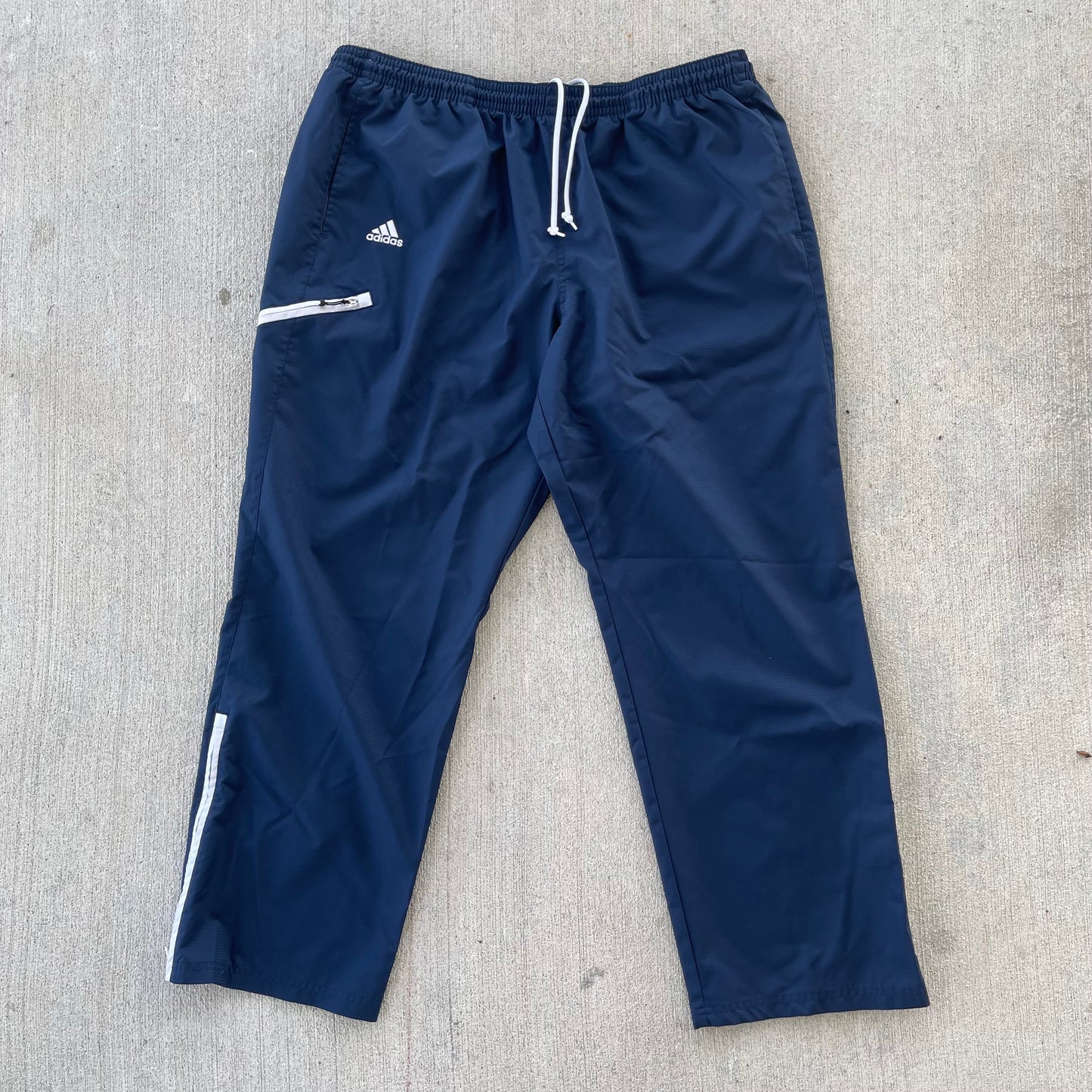 (2XL) 00s Adidas Navy Blue Track Pants