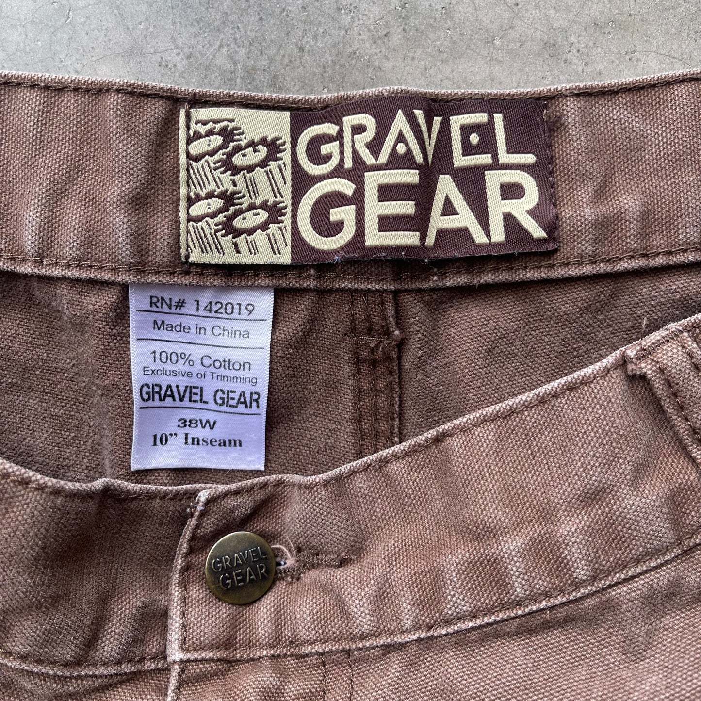 (38W) Gravel Gear Brown Carpenter Shorts