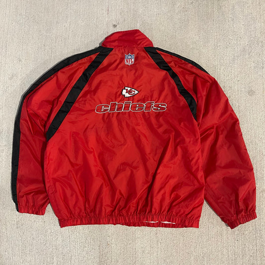 (L/XL) 90s Kansas City Chiefs Windbreaker