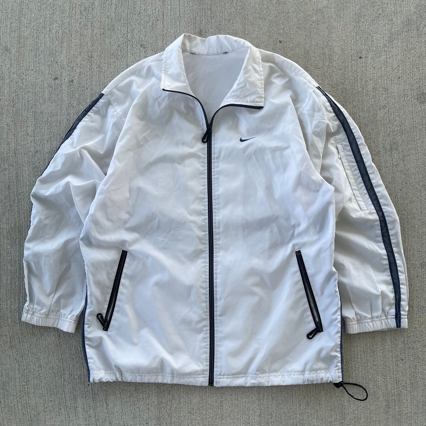 (L/XL) 00s Nike White Windbreaker