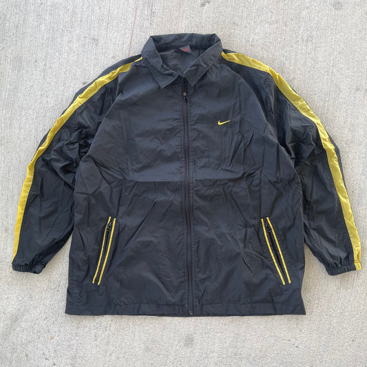 (XL/2XL) 90s Nike Black/Yellow Windbreaker