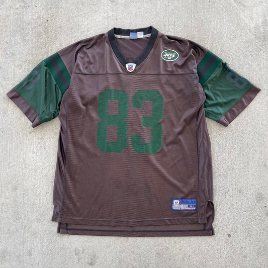 (2XL) 00s New York Jets 'Santana Moss' Football Jersey