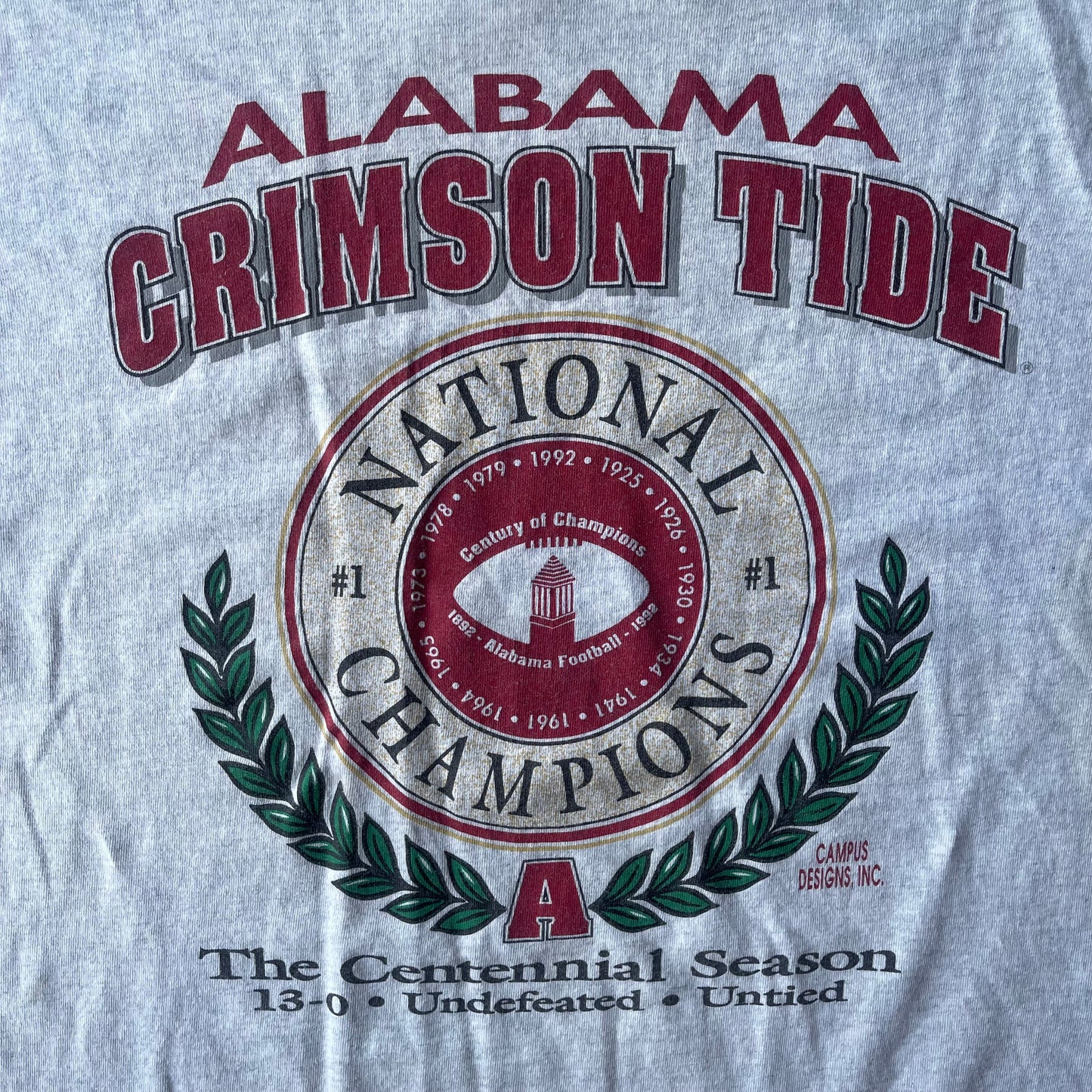 (L) 90s University of Alabama Crimson Tide Tee