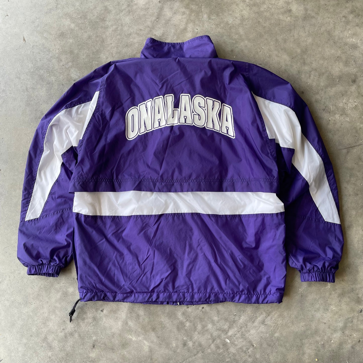 (L) 00s Asics Onalaska Purple Windbreaker Jacket