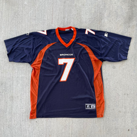 (2XL) 90s Denver Broncos 'John Elway' Football Jersey